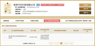 蔚來汽車科技被列入經營異常目錄，成立不足四月引關注