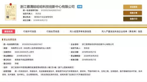 哇哈哈跨界造車 新公司成立，正式進軍新能源汽車賽道